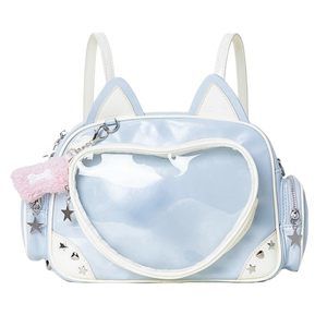 Kawaii Ita Bag Cat Pin Backpack Shoulder Crossbody Bag Miku Anime Heart :P